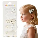 5 Pcs Baby Hair Clips Set – 4 Soft Snap Barrettes + 1 Duckbill Clip for Girls & Toddlers, Minimalist Non-Slip Toddler Hair Clips for Thin and Thick Hair