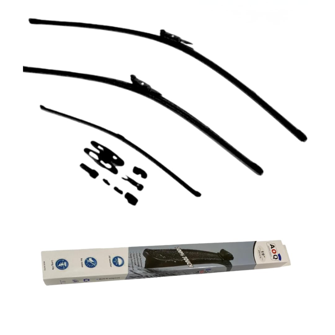 Kit Completo Spazzole Tergicristallo compatibile con Golf 5 Golf 6 Golf 7 Anteriori + Posteriore + Lavavetri 250ml