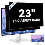 [2 Pack] 23 Inch Computer Privacy Screen for 16:9 Aspect Ratio Widescreen Monitor, Eye Protection Anti Glare Blue Light Computer Monitor Privacy Filter, Removable Anti-Scratch 23in Protector Film