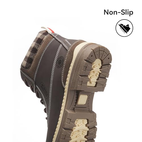 Image of ANJOUFEMME Outdoor Hiking Boots for Women Waterproof - Womens Ankle Boots Lightweight Snow Winter Boots for Trekking Walking