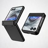 Koelaa Custodia per Motorola Razr 50/60/70 - Slim PC Duro con Cavalletto Regolabile, Protezione per Schermo, Antiscivolo, Antigraffio Protettiva Cover Case per Motorola Razr 50/60/70 - Nero