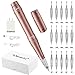 Permanent Eyebrow Makeup Tattoo Machine Kit with 15pcs Mixed Cartridges Needles for Shading Eyeliner Lip Microshading(Pink)