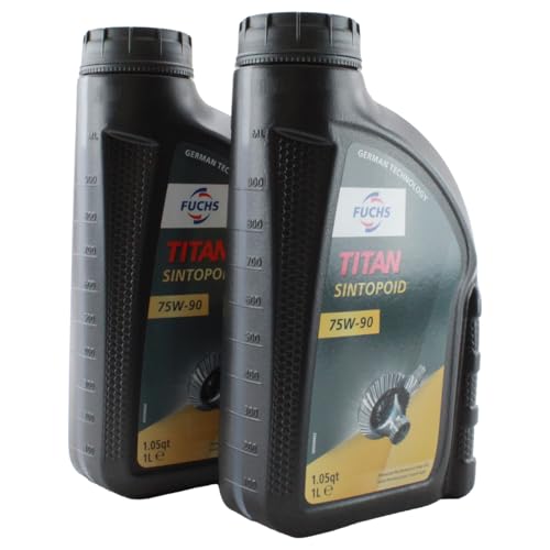 Fuchs 2 Liter TITAN SINTOPOID SAE 75W-90 Differential Gear Oil (2 x 1L)