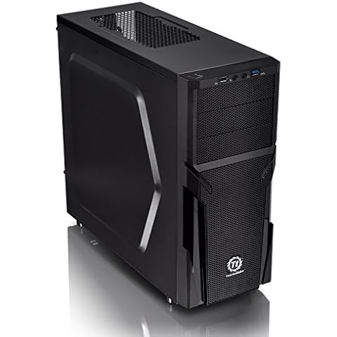 Thermaltake Versa H21 SPCC ATX Mid Tower Computer Chassis CA-1B2-00M1NN-00,Black Cover