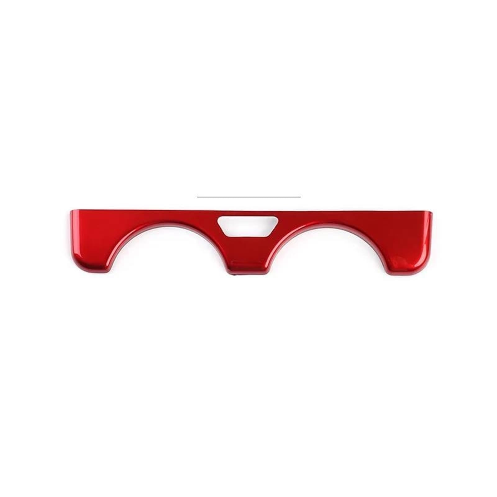 for Hyundai for Kona SX2 2024 2025 2026 Carbon Fiber Style Central Control Front Row Water Cup Cover LHD Interior Decal Trim(LHD for Red)
