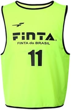 Amazon フィンタ ジュニアビブス 10枚 Ft6555 イエロー Jf フィンタ ゼッケン ゲームベスト