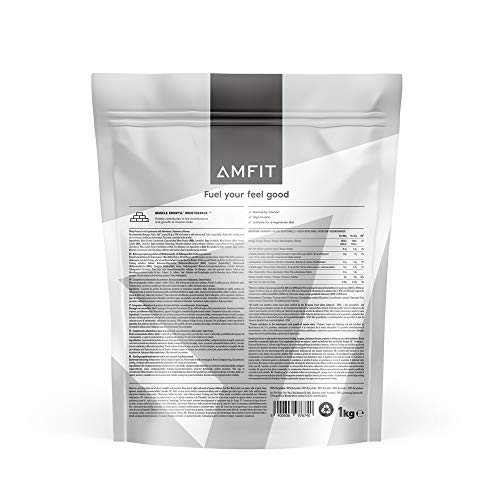 Amazon Brand - Amfit Nutrition Whey Protein Powder, Strawberry Flavour, 33 Servings, 1 kg (Pack of 1) - Image 3
