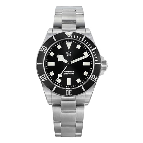 watchdives WD1969 Pro Relojes De Buceo VH31 Segundero Continuo Cuarzo 38mm Cristal De Zafiro Reloj De Pulsera De Lujo 200m Reloj De Buceo para Hombres