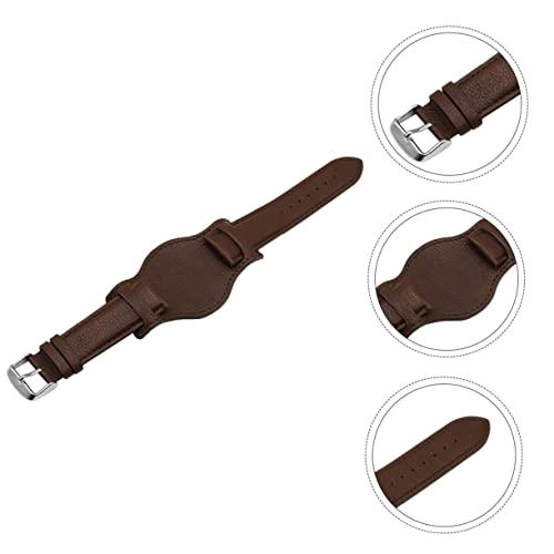 BESTYASH 1pc Premium Leather Watchband -metal Allergy Strap for Watches and Stylish Replacement Wristband for Casual Wear and Special Occasions4