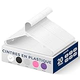 CONCEPTION SOLIDE ET DURABLE - Les 20 cintres en plastique blanc SereneLife sont conçus pour durer avec une construction robuste et résistante. Ces cintres solides peuvent supporter jusqu'à 2,5 kg chacun, garantissant que vos vêtements restent bien en place.