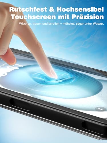 YIMONA wasserdichte Handytasche,Upgraded IPX8 6,9 Zoll Unterwasser Handyhülle zum Schnorcheln Universal handyhülle wasserdicht,Unterwasserbildschirm berührbar,Full-HD Bildschirm