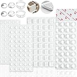 Patin Silicone 172pcs, Dimiff® Amortisseur Porte Transparent, Insonorisé Tampon Porte, Patin Caoutchouc Autocollant pour Armoires, Tiroirs, Portes, Couvercles De toilettes, Tables, Chaises