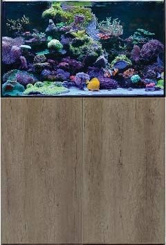 ReefSys Aquarium 225 liters, Cabinet & Sump Grey Nebraska Oak