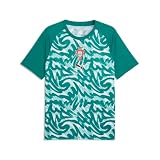 PUMA Men's FA Portugal Warm Up Jersey, Green Lagoon-Ruby Shimmer SS26, Small Fpf Jersey