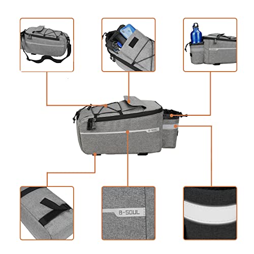 Just Do Bike Bag Back Rack Bag Waterproof Bicycle Panniers Carrier Cooler Big Capacity With Bottle Bag For Rear Rack #TOP2