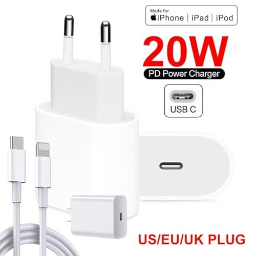 Carregador Turbo 20w + Cabo Conector Compatível iPhone Lightning