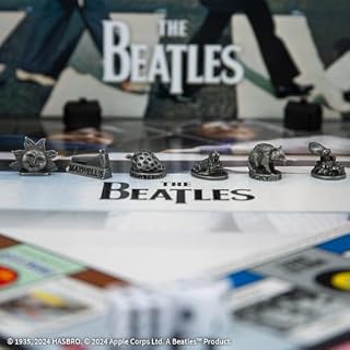 Monopoly: The Beatles, Play as Rocky Raccoon, Maxwell’s Silver Hammer, I Am The Walrus & More, Officially Licensed Collectible Game Based on The Beatles Rock Band for 2-6 Players - Les Beatles, Paul McCartney, John Lennon, RIngo Starr, George Harrison Monopoly: The Beatles, Play as Rocky Raccoon, Maxwell's Silver Hammer, I Am The Walrus & More, Officially Licensed Collectible Game Based on The Beatles Rock Band for 2-6 Players – Image 6