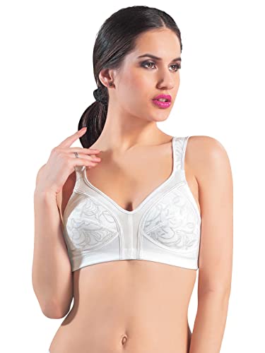 Image of Dazzle 61827 Women's Non Wired Non Padded Bra (Star White 34C)