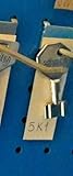 ORION 9KLP 5K1 SILCA/KASSEL - Llave en blanco para cerradura de bomba, mapa doble, doppia Mappa/llave Gorjas