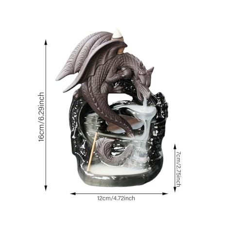 Encens à refoulement en céramique avec brûleur d'encens dragon