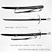 Sharp Blade Medieval Sword Black Western Manganese Steel Blade Real Sword for Display Gift Collection