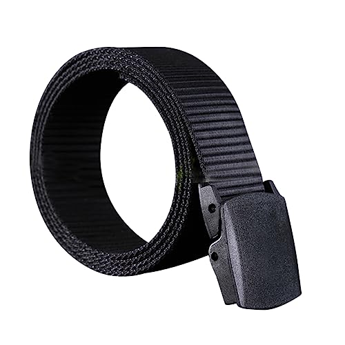 Mens Canvas Web Belt Nylon Belt Stretch for Men Style Airport-friendly Buckle
