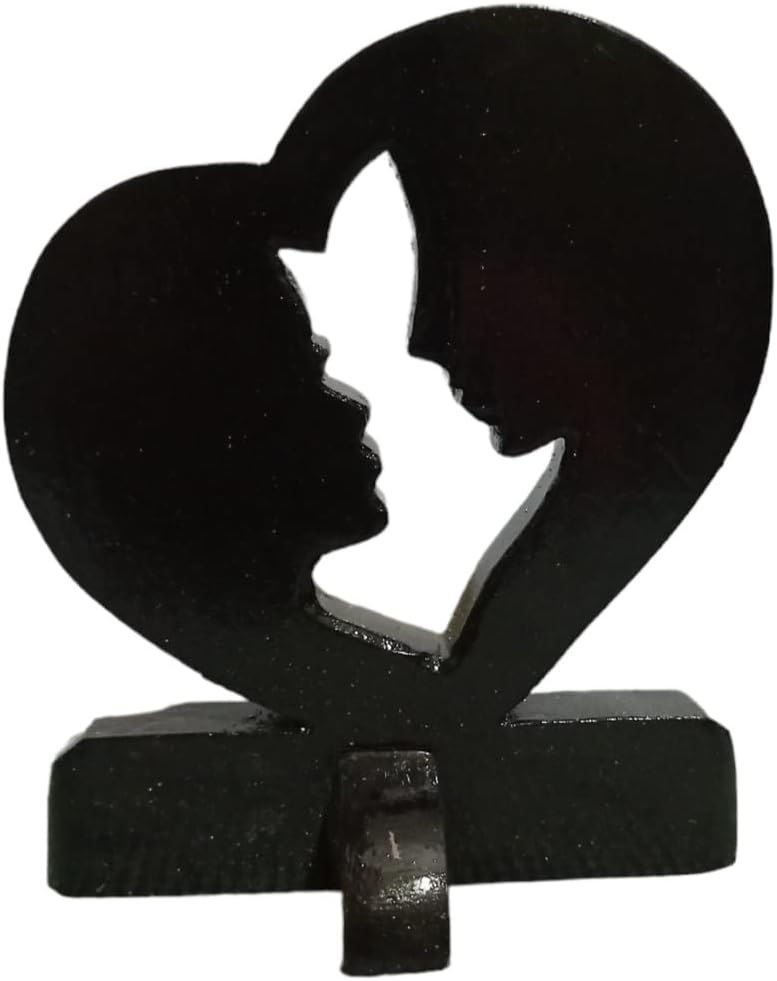 Custom creations Wooden Couple in Heart Shape
