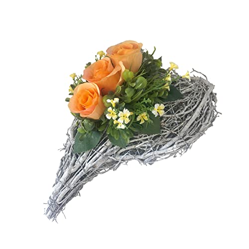 Ziegler Rebenherz Rosengesteck Rosenherz Tischgesteck Grabgesteck Herz 3...