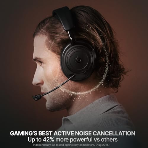 SteelSeries Arctis Nova Elite - Hi-Res Wireless Gaming Headset — 96kHz/24bit — Carbon Fiber Speakers — ANC — AI Noise Rejection — App — 2.4GHz + BT — Multi-Source Mix — OmniPlay PC+PlayStation+Xbox by SteelSeries - Image 5