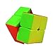 FC MXBB Cube Magique sans Autocollant 2x2x2 Speed ​​Cube coloré （50mm ABS ABS ABS écologique Matériau Inoffensif pour Le Corps Humain; Jouets idéaux pour Les Enfants