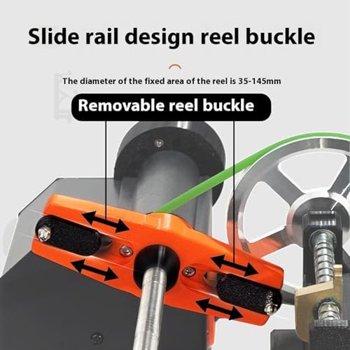 Electric Fishing Line Winder Spooler,with Adjustable Speed 0-300 RPM and 0-8kg Damping Brake, No Line Twist for Trolling Reel