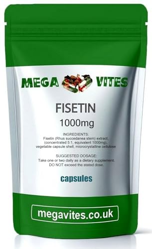 Fisetin Extract Capsules 1000mg x 180 - MEGAVITES