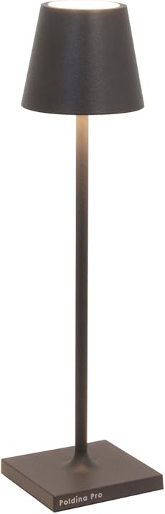 Zafferano Lampada Da Tavolo Senza Fili ricaricabile con Controllo Touch Poldina Micro