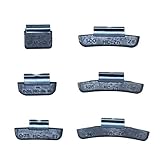 GSTP | 24 Pcs | MC Series | ZINC Clip ON Wheel Weights .25 .50 .75 1.0 1.25 1.50 oz (4 of Each) for Domestic Vehicles with Alloy Rims