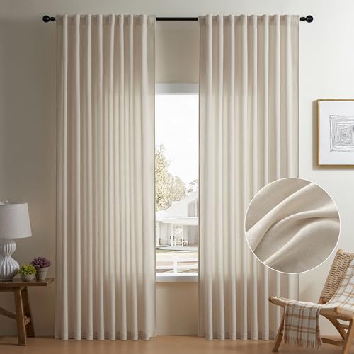 Neutral Beige Curtains 84 Inch Length for Dining Living Room Light Filtering Neutral Privacy Light Filtering Bedroom Cream Curtain 84 Inch Length 2 Panels Neutral Beige Curtains 84 Inch Length for Dining Living Room Light Filtering Neutral Privacy Light Filtering Bedroom Cream Curtain 84 Inch Length 2 Panels