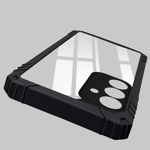 Image of Jkobi Back Cover Case for Samsung Galaxy A16 5G (Ultimate Shockproof Bumpers | Anti Yellow | Rugged Armor | Hybrid PC | Black)