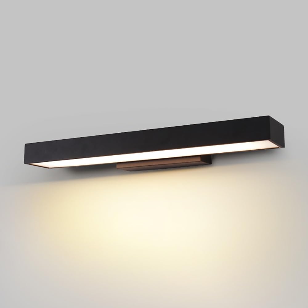 Lampy ścienna w Nowoczesnym Minimalistycznym Stali Nierdzewnej Stylu, Kinkiet Czarny LED do Zewnątrz jako Oświetlenie Ścienne(32cm/12.59in)