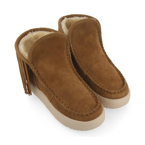 Bottes australiennes à franges Gioseppo Schilde en cuir chaud