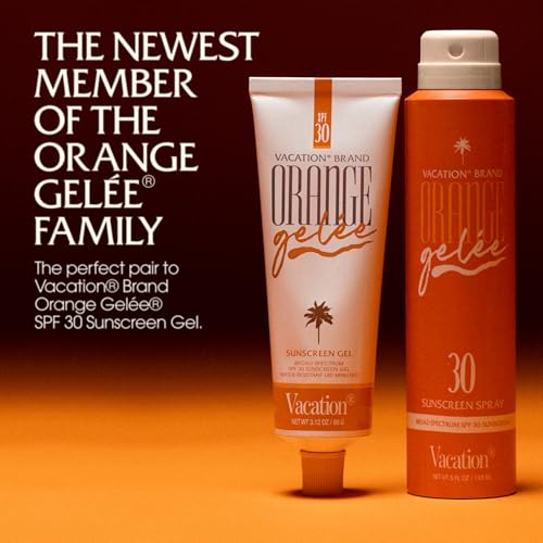 Vacation Orange Gelée SPF 30 Sunscreen Spray Oil & Air Freshener Bundle, Tanning Oil with SPF, Suntan Lotion Spray, Transparent on All Skin Tones, Dermatologist-Tested, Vegan, 5 Fl. Oz. - Thumbnail 3