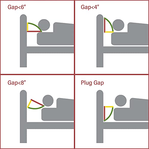 Jakoola Bed Wedge Pillow Stopper Mattress Filler Pillow For Gap Between Mattress And Headboard Sideboard Queen Size 60” X 8” X 6” #TOP6