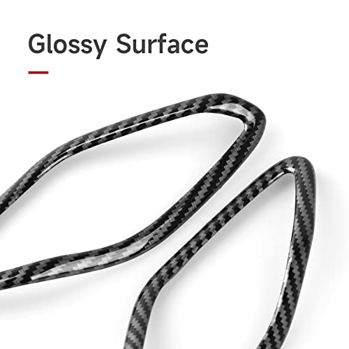 Image of Car Window Pillar Speaker Cover Decals for 2022 2023 2024 2025 2026 Honda Civic 11th Gen Accessories ABS Carbon Fiber Stickers