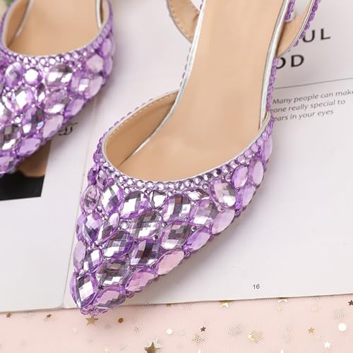 Minishion Womens Slingback Wedding Shoes Low Heel Formal Evening Prom Pumps3