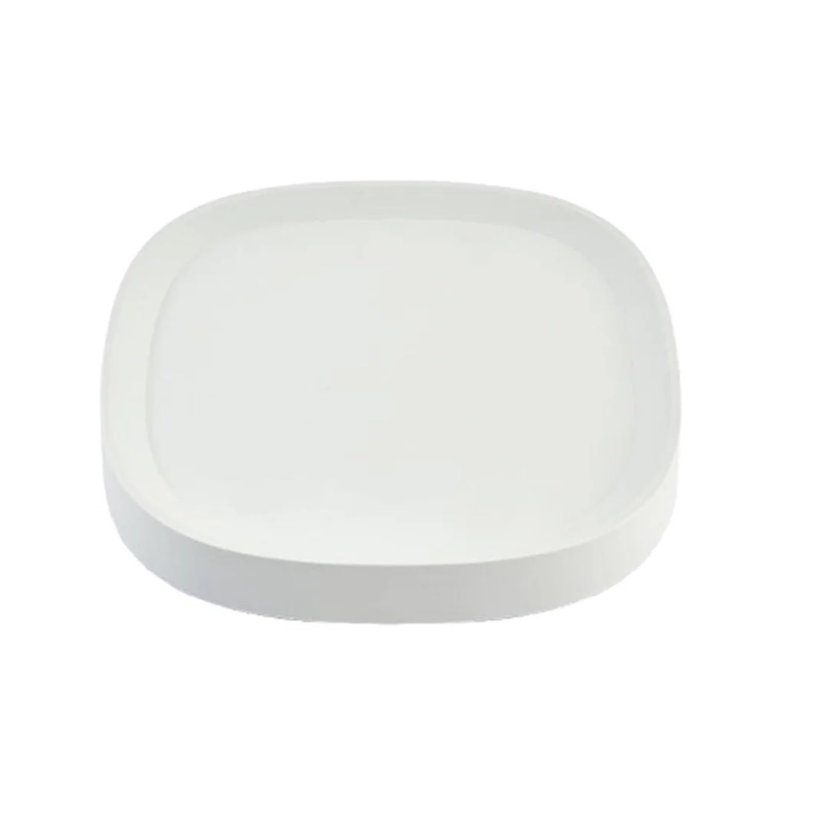 Roulettes pot de fleur carré blanc 44.5cm pour déplacer vos plantes dans le salon