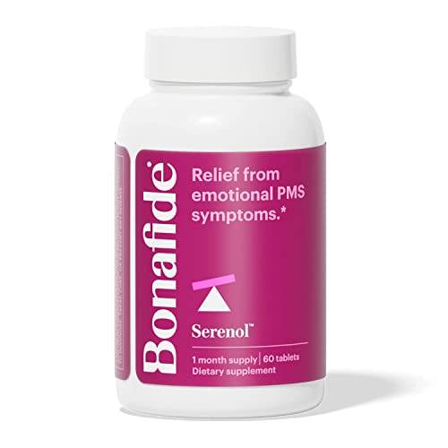 Bonafide â€“ Serenol Emotional PMS Relief â€“ Drug-Free Multi-Symptom PMS Treatment â€“ 60 Tablets (1 Month)