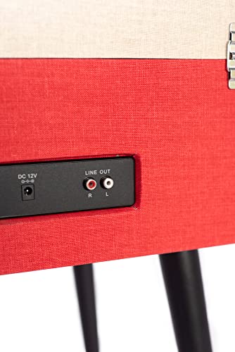 Tourne-Disque Crosley Bermuda Bluetooth Rouge Vintage - Les Beatles, Paul McCartney, John Lennon, RIngo Starr, George Harrison Tourne-Disque Crosley Bermuda Bluetooth Rouge Vintage – Image 4