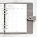 Filofax Calendar Diary Refill, A5 Size, Month-to-View, White Paper, English, 2025 (C68510-25)