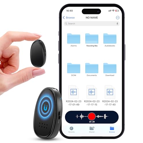 128GB (9680 Hours) Voice Recorder with Triple Noise Reduction, MDalong