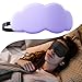 harayaa Sleep Mask Night Blindfold Eye Cups Soft with Adjustable Strap Eyes Cover Ice Silk Eye Mask for Trip Sleeping Party Travel, Violet