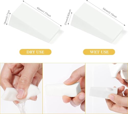 48 Pcs Make Up Schwamm Set, Makeup Schwämme für Foundation Puder, Makeup Schwämmchen Weiß, Powder Puff Blender Sponges, Puderquaste Schminkschwamm für Beauty