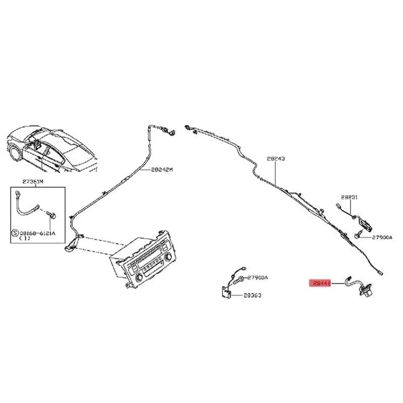 Pièce de rechange caméra de recul 28442-3TA2B pour véhicule Altima - 5